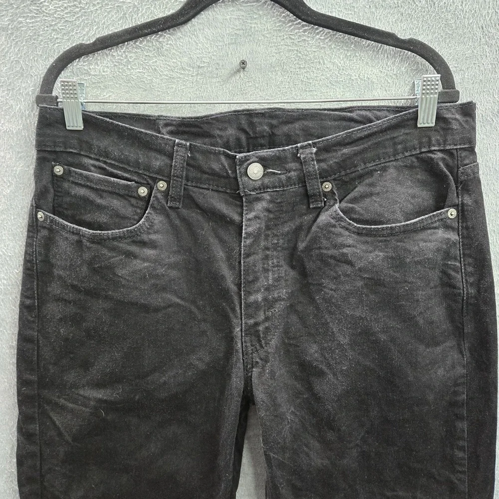 Levi's 514 Men Jeans 34X30 Black Denim Straight‎ Fit 29